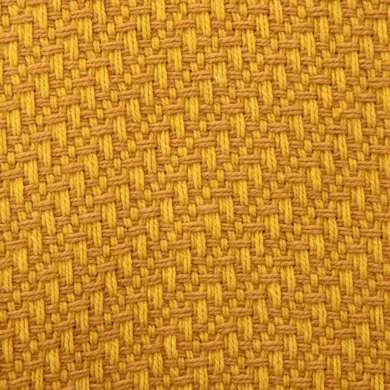 Pled MORRIS z frędzlami musztardowy 130x170 cm