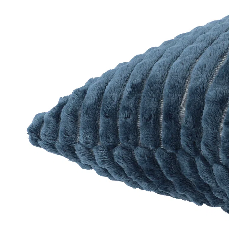 Poszewka GOFER z wytłoczeniami granatowa 45x45 cm