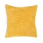 Poszewka GOFER z wytłoczeniami musztardowa 45x45 cm
