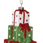 Zawieszka EVI RED prezent czerwono-zielony 10 cm
