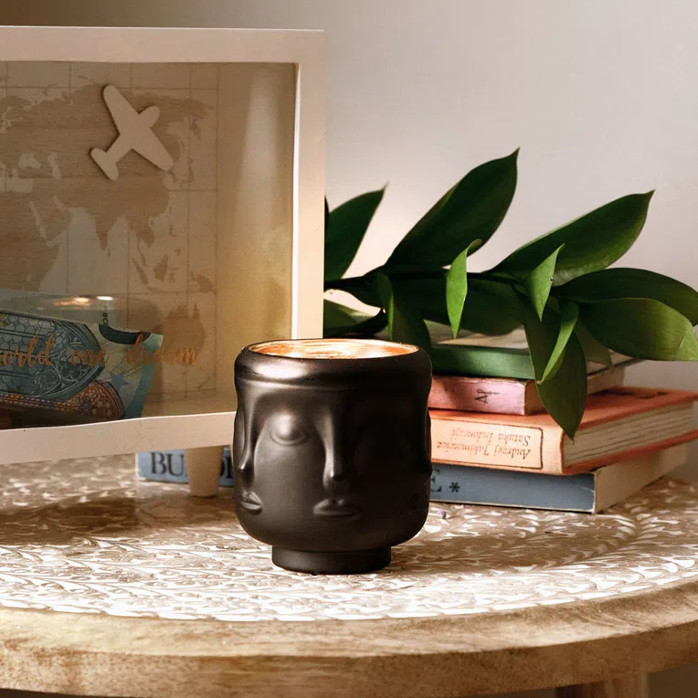 Lampion BRILO czarny 8x8 cm