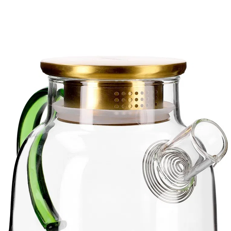 Dzbanek KUBBE ze złotym wieczkiem 1,8l