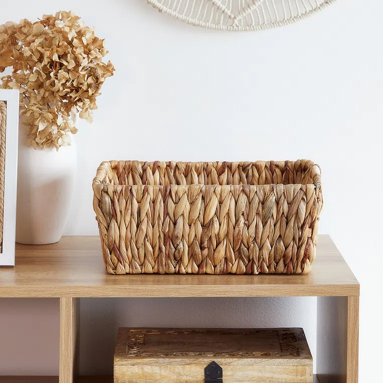 Kosz HYACINTH z hiacyntu wodnego 29x22x12