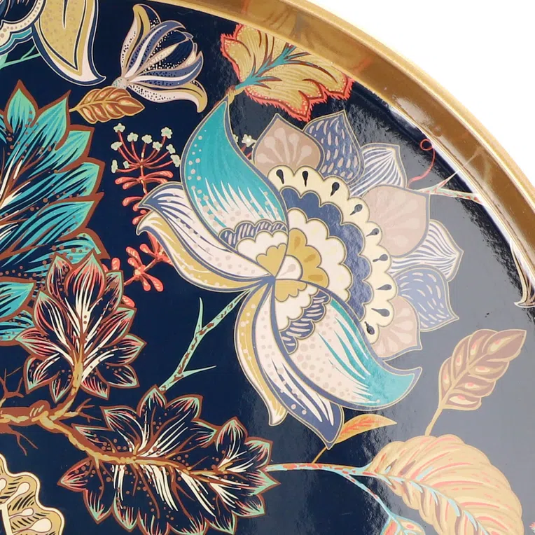 Taca ozdobna OTTAMO z motywem roślinnym 35 cm