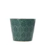 Osłonka na doniczkę SLANO ceramiczna zielona 11x9 cm
