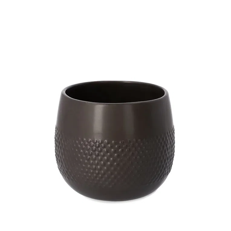 Osłonka na doniczkę LAX czarna 15x13 cm