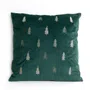 Poszewka ARBA w złote choinki zielona 45x45 cm