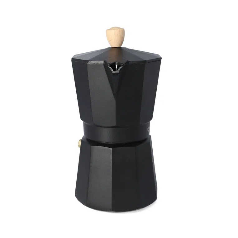 Kawiarka MIA MOKKA czarna z drewnianym uchwytem 6 cup