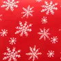 Koc SNOFLOCK w śnieżynki czerwony 130x170 cm