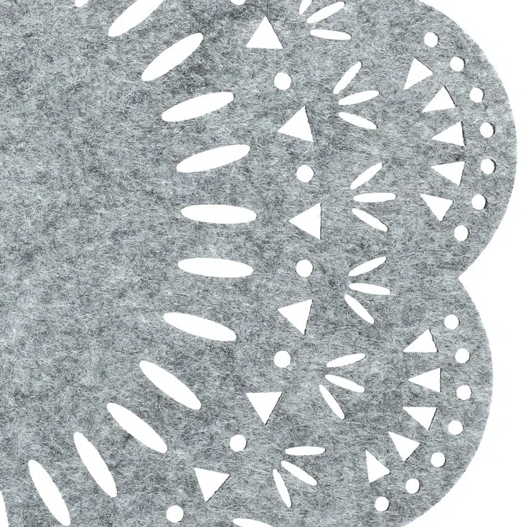 Podkładka do jadalni FOLKJA filcowa szara 33x33 cm