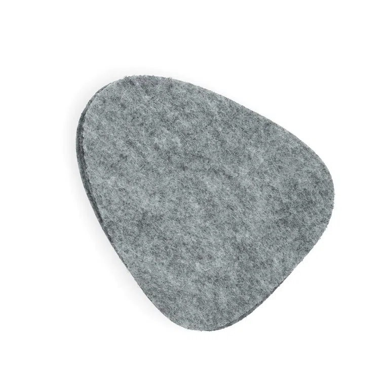 Zestaw 4 szt. podkładek FEMI filcowych szarych 10x12 cm