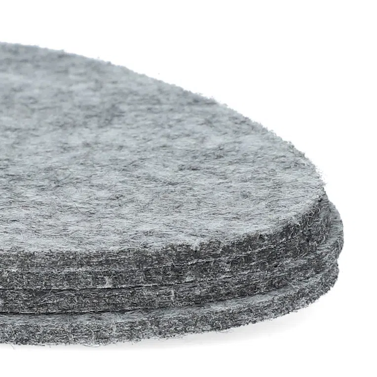 Zestaw 4 szt. podkładek FEMI filcowych szarych 10x12 cm