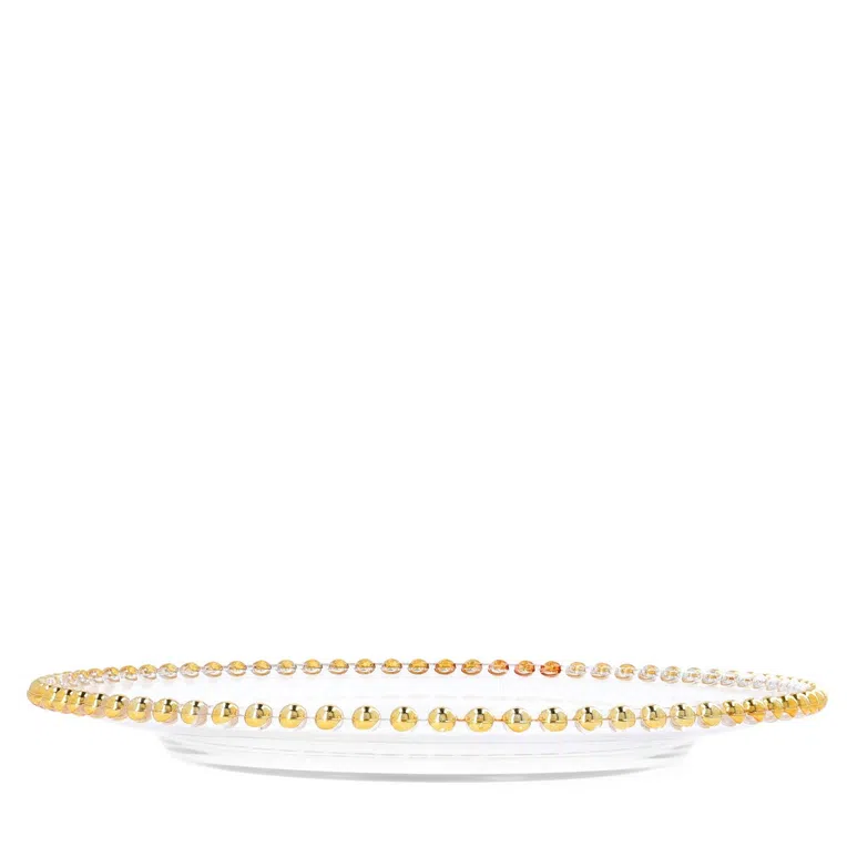 Talerz GOLDEN BALLS szklany 33 cm