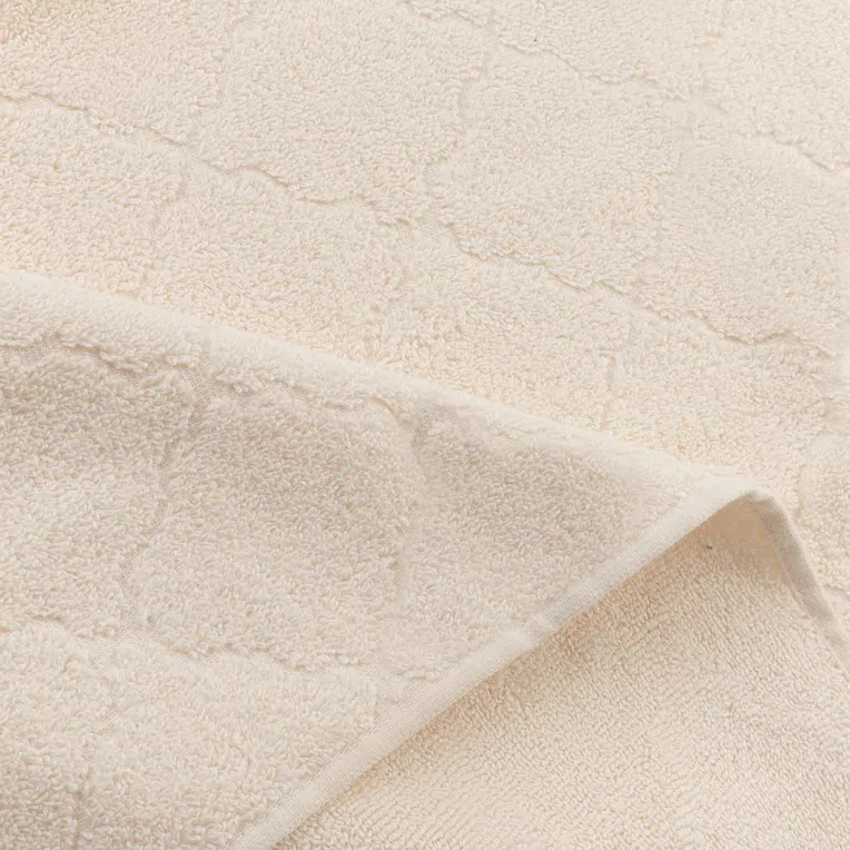 Ręcznik SAMINE z marokańską koniczyną ecru 50x90cm