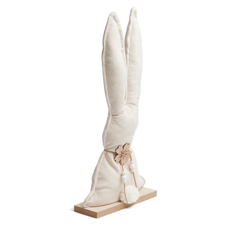 Dekoracja BOLANI królik welurowy 19 cm