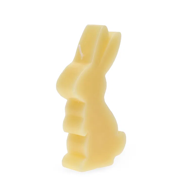 Świeca wielkanocna UGIE królik żółty 15 cm