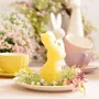 Świeca wielkanocna UGIE królik żółty 15 cm