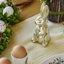 Świeca wielkanocna RABBIT królik złoty 14x6 cm