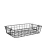 Koszyk FIERRO z rączkami czarny M 31x21 cm