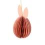 Zawieszka wielkanocna GALLA papierowe jajko z uszami różowe 15 cm