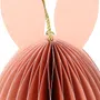 Zawieszka wielkanocna GALLA papierowe jajko z uszami różowe 15 cm