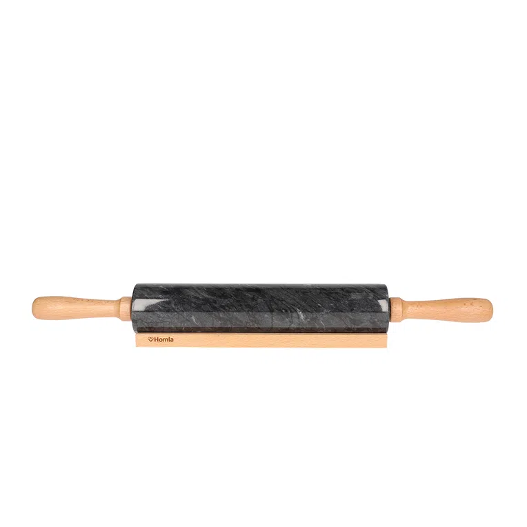 Wałek MARBLE do ciasta czarny 45 cm