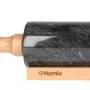 Wałek MARBLE do ciasta czarny 45 cm