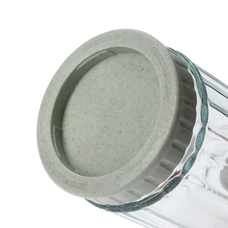 Pojemnik TENZO szklany z zieloną nakrętką 0,6 l