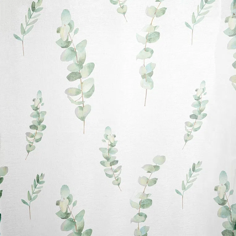 Zasłona EUCALIPTO w liście eukaliptusa 140x250 cm