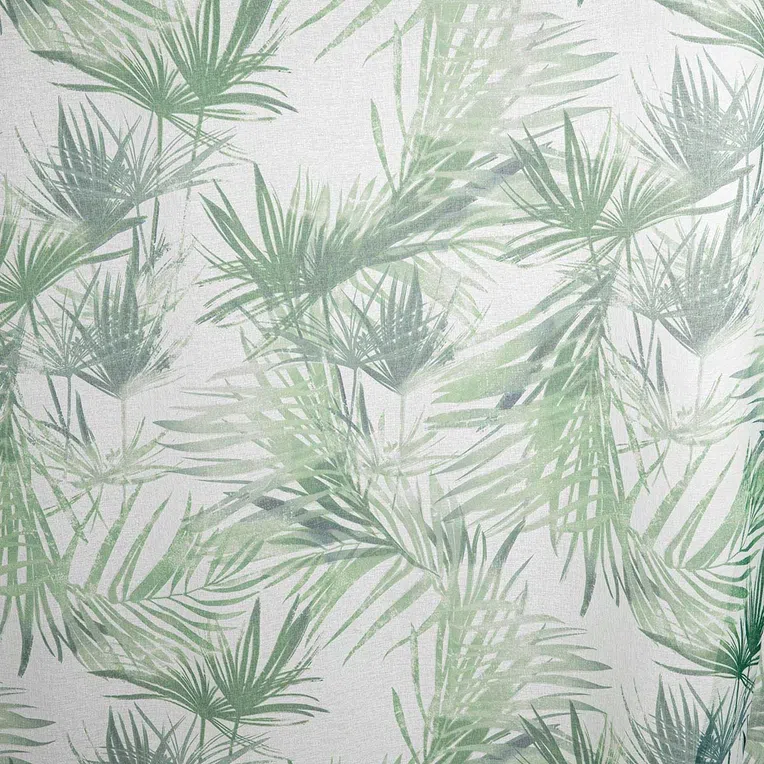 Zasłona DAIL w zielone liście 140x250 cm