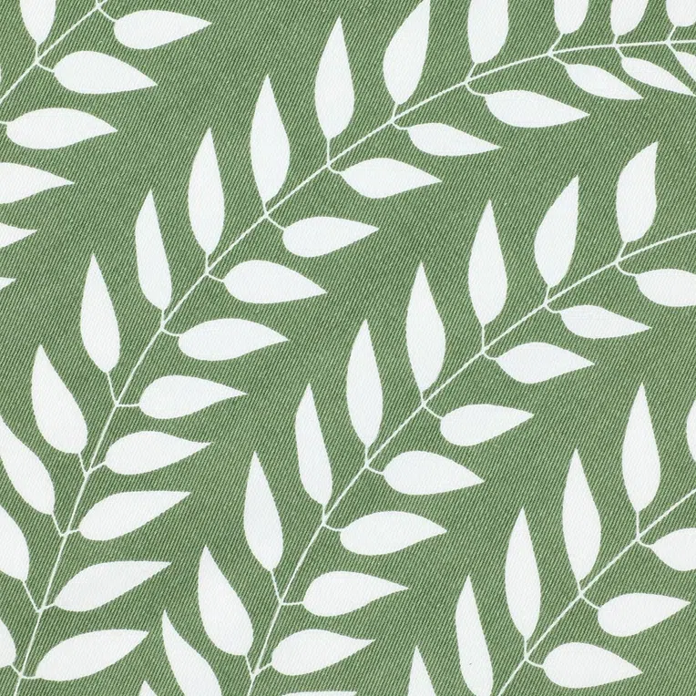 Poszewka PASCA zielona w listki 45x45 cm