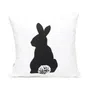Poszewka BUNN biała z królikiem 45x45 cm