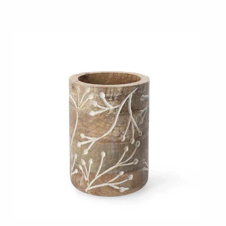 Pojemnik MANGO CARVE ze żłobieniami S 10x14 cm