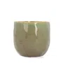 Osłonka na doniczkę RONA ceramiczna zielona 13x12 cm
