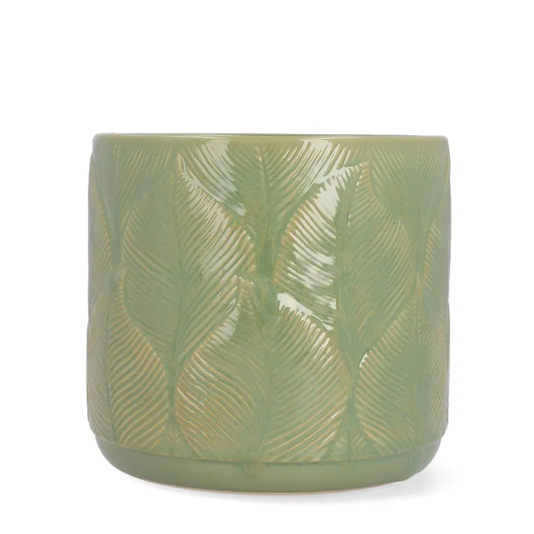 Osłonka SANGA z motywem liści 16x14.5 cm