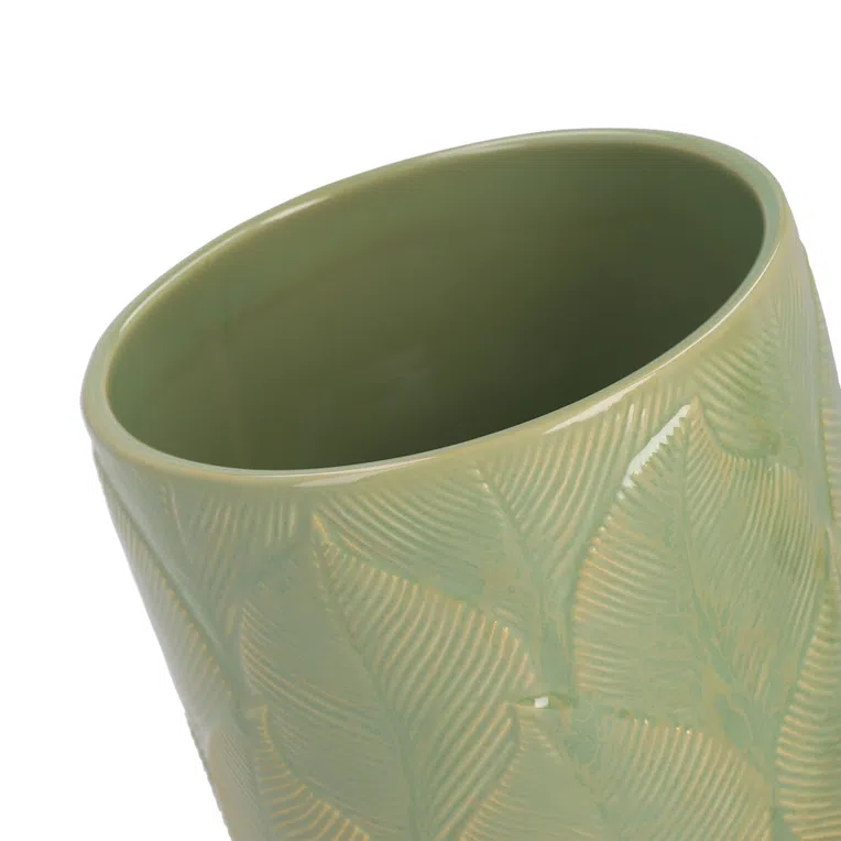 Osłonka SANGA z motywem liści 16x14.5 cm