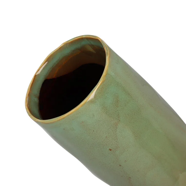 Wazon RONA ceramiczny zielony 10x10x24 cm