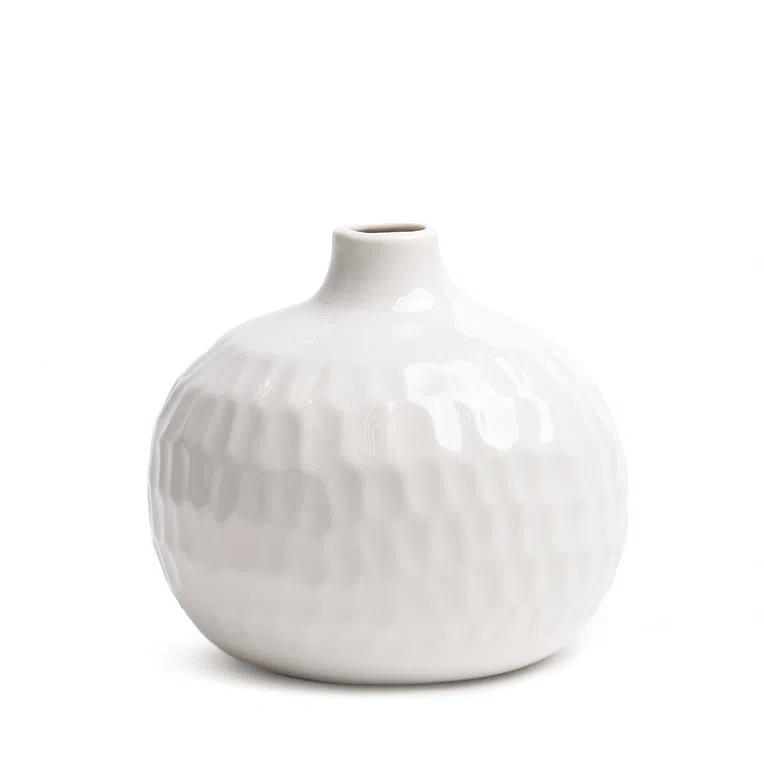 Wazon UMO okrągły biały x16,5x15,5 cm