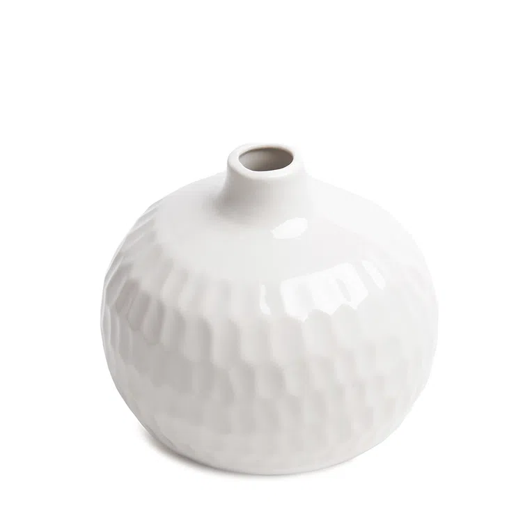 Wazon UMO okrągły biały x16,5x15,5 cm
