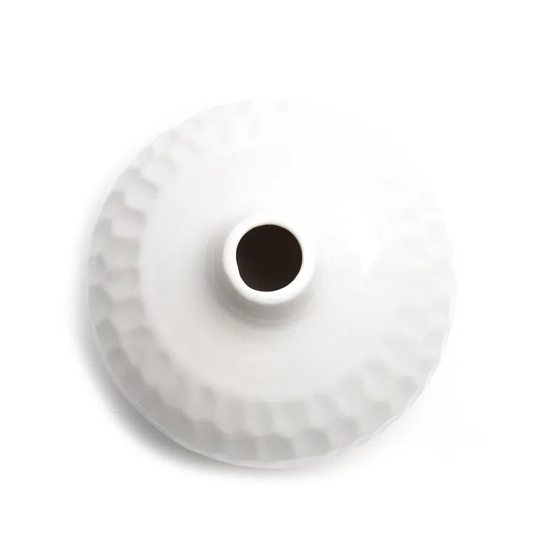 Wazon UMO okrągły biały x16,5x15,5 cm