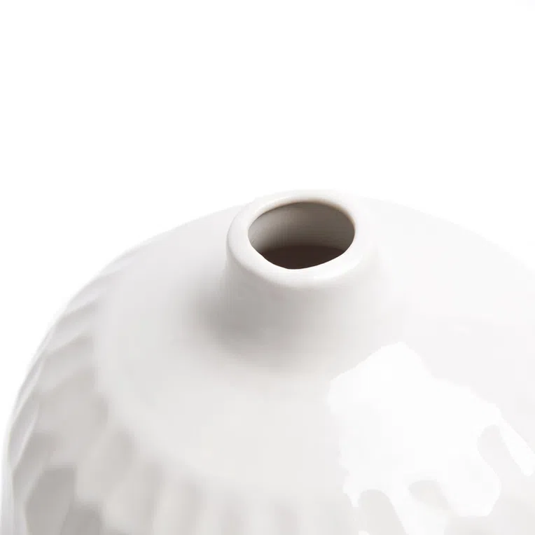 Wazon UMO okrągły biały x16,5x15,5 cm