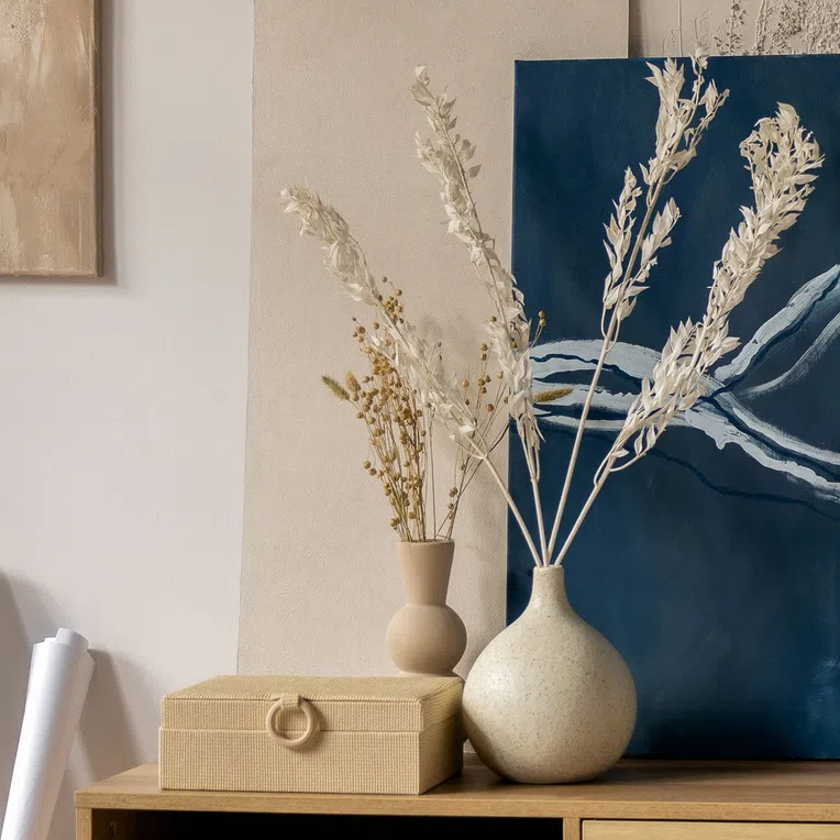 Wazon NOVO okrągły w kropki 15x15x21 cm