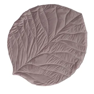 Mata LEAF duża dusty rose 138x120 cm