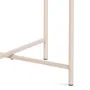 Stolik kawowy BILLI metalowy kremowy 40,3x50,4 cm