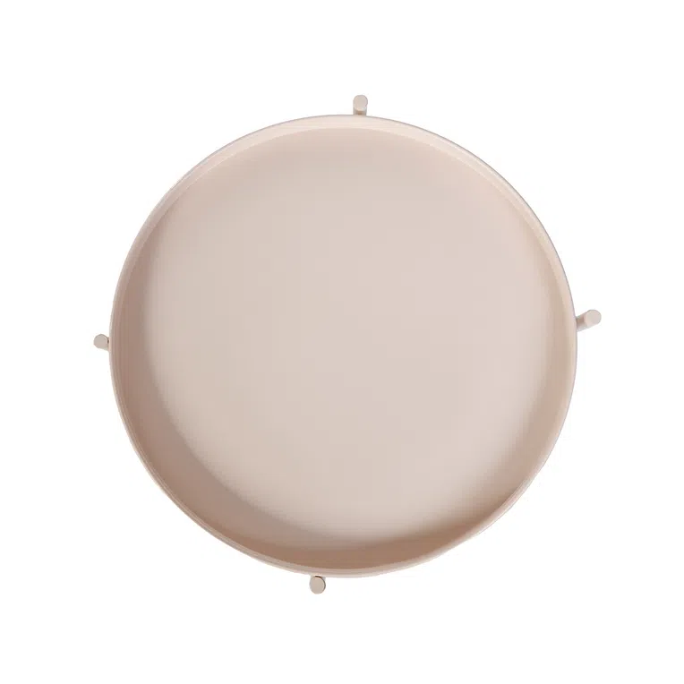 Stolik kawowy BILLI metalowy kremowy 40,3x50,4 cm