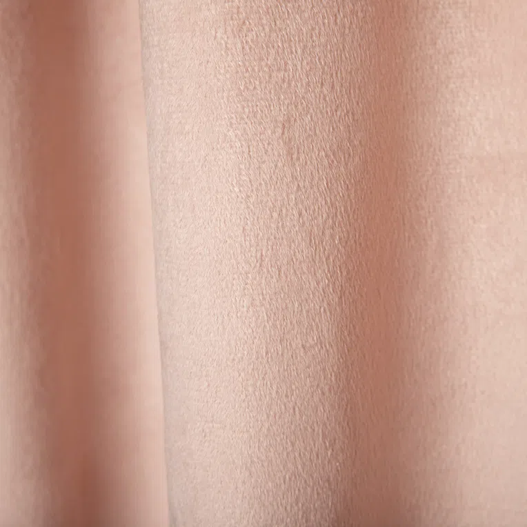 Zasłona PATTY welwetowa brudny róż 140x250 cm