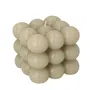 Świeca BUBBLE beżowa 10x10x10 cm