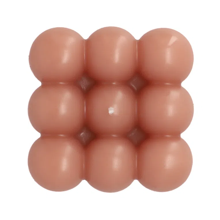 Świeca BUBBLE różowa 10x10x10 cm