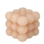 Świeca BUBBLE jasnoróżowa 10x10x10 cm