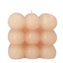 Świeca BUBBLE jasnoróżowa 10x10x10 cm